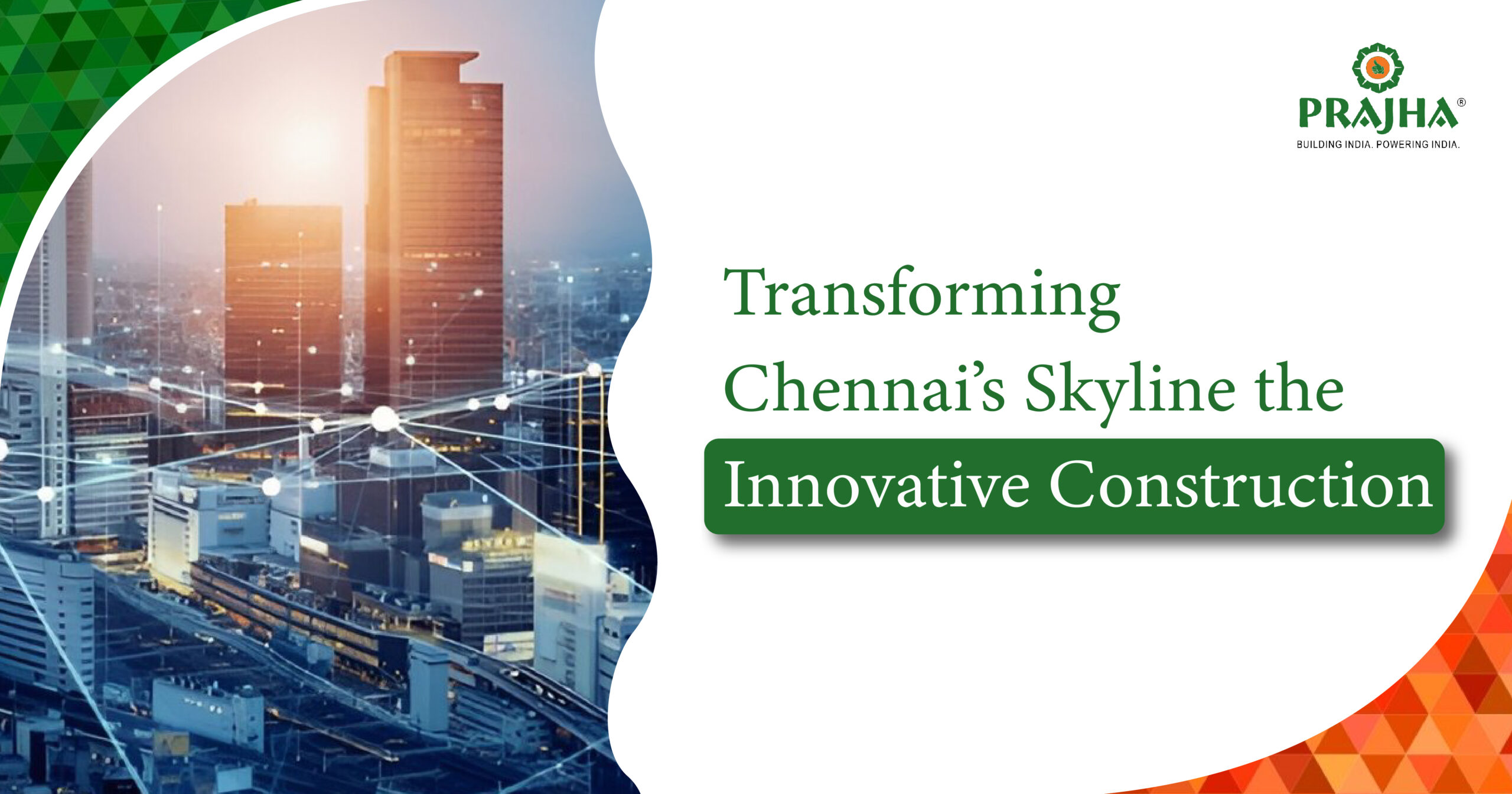 Modern construction site in Chennai led by Prajha Group